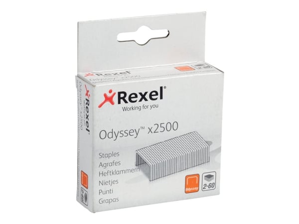 Hæfteklamme Rexel Odyssey æsk/2500 stk. - (10 stk.)