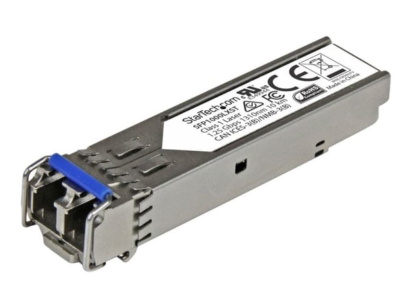 Startech MSA Uncoded Compatible SFP Module, 1000BASE-LX, 1GbE Single Mode (SMF) Fiber Optic Transceiver, 1GE Gigabit Ethernet SFP, LC Connector, 10...