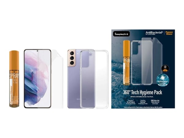 PanzerGlass Hygiene Pack - Tilbehørssett for mobiltelefon - for Samsung Galaxy S21+ 5G