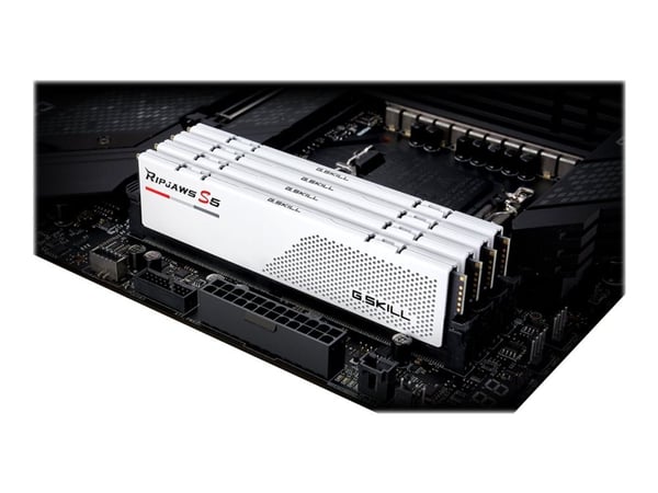 G.Skill Ripjaws S5 - DDR5 - sats - 32 GB: 2 x 16 GB - DIMM 288-pin - 5600 MT/s / PC5-44800 - CL40 - 1.2 V - ej buffrad - icke ECC - matt vit