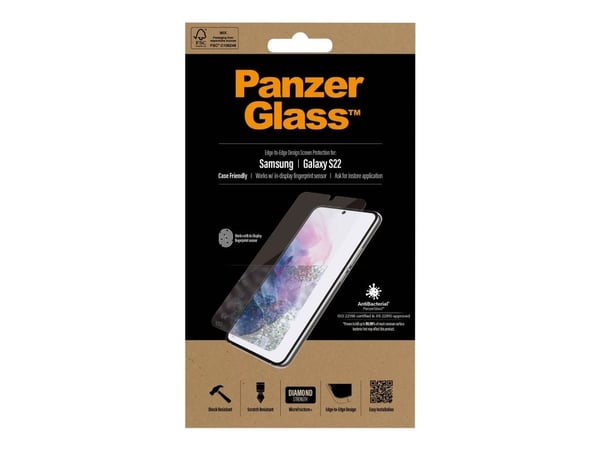 PanzerGlass™ | Skjermbeskytter - Ultra-Wide Fit |Samsung® Galaxy S22