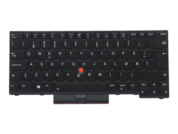 Chicony - Erstatningstastatur for bærbar PC - bakbelysning - Nordisk - svart - for ThinkPad P14s Gen 1 20S4, 20S5; T14 Gen 1 20UD, 20UE
