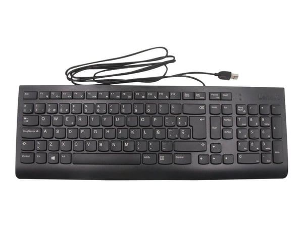 Lenovo Calliope - Tastatur - USB - QWERTY - Spansk - svart - FRU