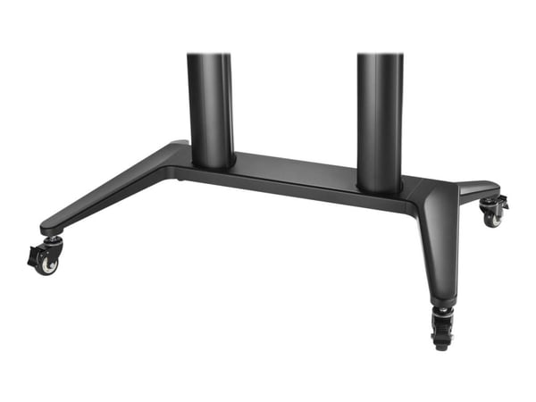 VivoLink Mobile stand - Vogn - for LCD-TV - aluminium - svart