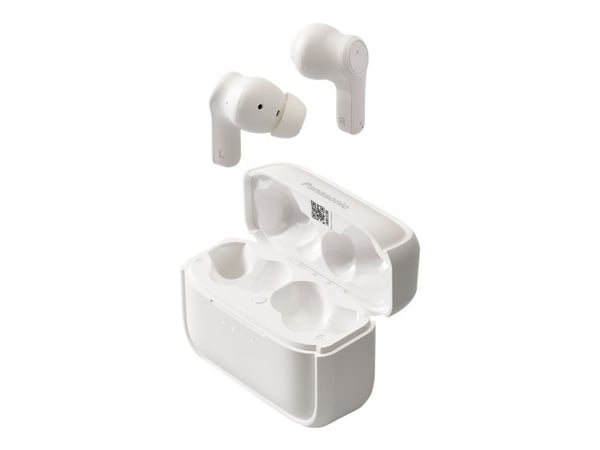 Panasonic RZ-B210W - True wireless-hodetelefoner med mikrofon - i øret - Bluetooth - hvit
