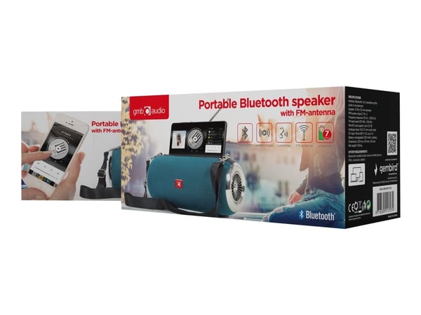 Gembird SPK-BT-17-G - Høyttaler - for bærbar bruk - trådløs - Bluetooth 5.1 - 10 watt - grønn
