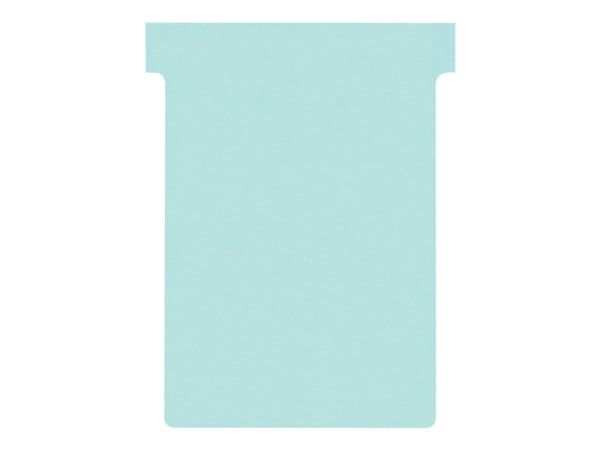 Nobo - T-kort - 8 x 12 cm - storlek 3 - ljusblå (paket om 100) - för P/N: 1900394, 1900399, 1900404