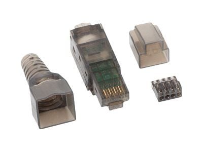 Lanberg PLUA-6000TL, RJ-45, Läpinäkyvä, Uros, Suora, Nailon, Polykarbonaatti (PC), Cat6a