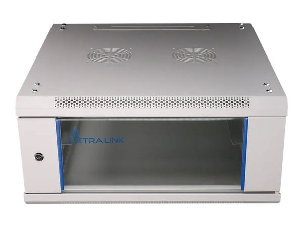 Extralink - Rack skåp - 600x600 mm - väggmontering - grå - 4U - 19"