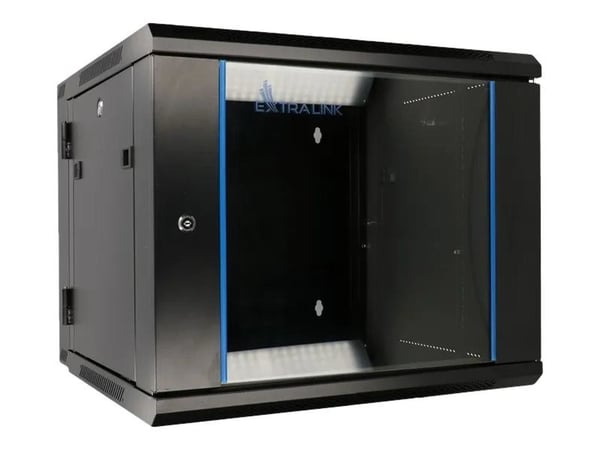 Extralink 9U 600X600 AZH WALL-MOUNTED RACKMOUNT CABINET SWING TYPE BLACK, Seinään asennettava laitekehikko, 9U, 60 kg, Näppäinlukko, Kotelon kiskot... Extralink 9U 600X600 AZH WALL-MOUNTED RACKMOUNT CABINET SWING TYPE BLACK, Seinään asennettava laitekehikko, 9U, 60 kg, Näppäinlukko, Kotelon kiskot...