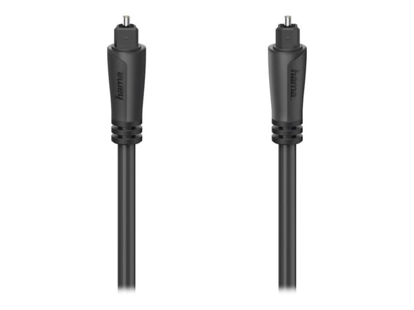Hama - Digial audiokabel (optisk) - TOSLINK hane till TOSLINK hane - 3 m - svart