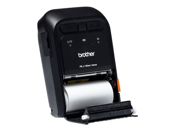 Brother RuggedJet RJ-2055WB - Kvittoskrivare - direkt termisk - Rulle (5,7 cm) - 203 dpi - upp till 101.6 mm/sek - USB 2.0, Wi-Fi(n), NFC, Bluetoot...