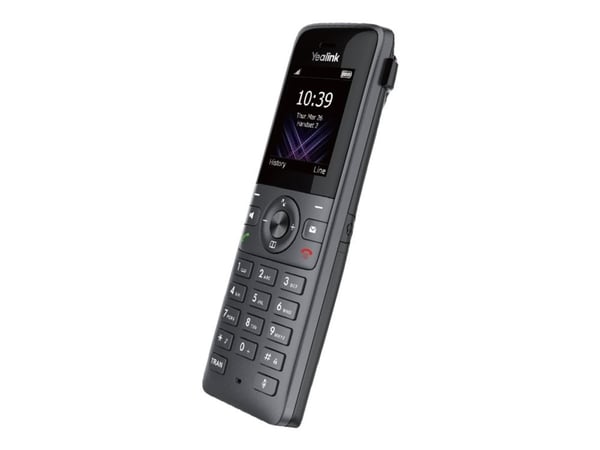 Yealink W73P - Trådløs VoIP-telefon med anrops-ID - DECT - treveis anropskapasitet - SIP, SIP v2, VQ-RTCPXR, RTCP-XR - romgrå, klassisk grå