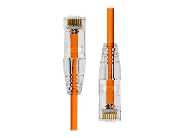 ProXtend Ultra Slim - Koblingskabel - RJ-45 (hann) til RJ-45 (hann) - 4 m - 3.6 mm - UTP - CAT 6 - halogenfri, flertrådet - oransje