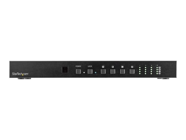 StarTech.com 4x4 HDMI-matrisesvitsj med lyd- og Ethernet-kontroll - 4K 60Hz - HDMI-svitsj - Kan monteres i rack (VS424HD4K60) - Video/lydbryter - D...