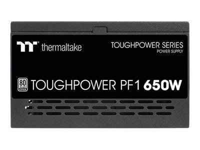 Thermaltake ToughPower PF1 TTP-650AH2FKP - TT Premium Edition - strømforsyning (intern) - ATX12V - 80 PLUS Platinum - 650 watt - aktiv PFC - svart