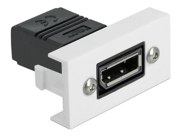 Delock - Easy 45 - click i-moduuli - DP - valkoinen, RAL 9003