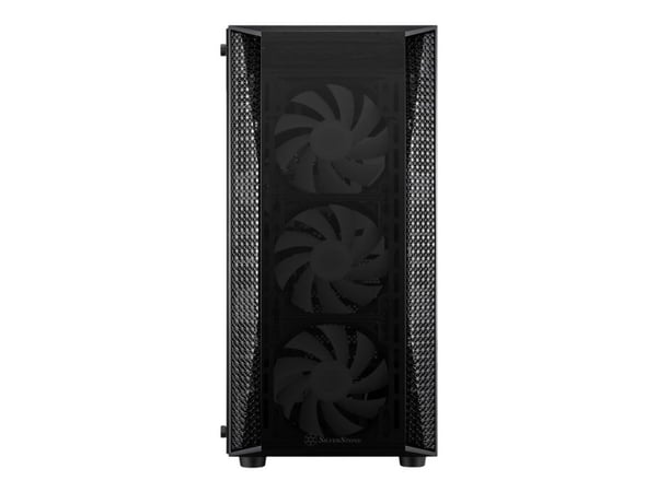 SilverStone FARA B1 Pro - Mid tower - ATX - sidepanel med vindu (herdet glass) (ATX / PS/2) - svart - USB/lyd