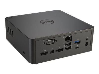 Dell Dual USB-C Thunderbolt Dock TB18DC - Dokkingstasjon - USB-C / Thunderbolt 3 - VGA, HDMI, DP, Mini DP, Thunderbolt - 1GbE - 210 watt - for Prec...