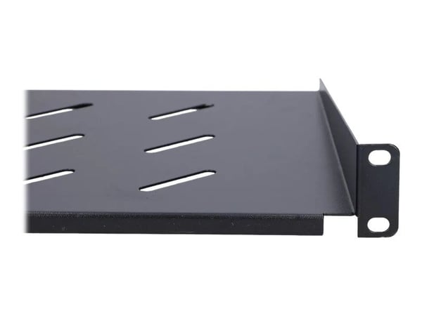 Extralink - Rack-hylle - svart - 1U - 19"