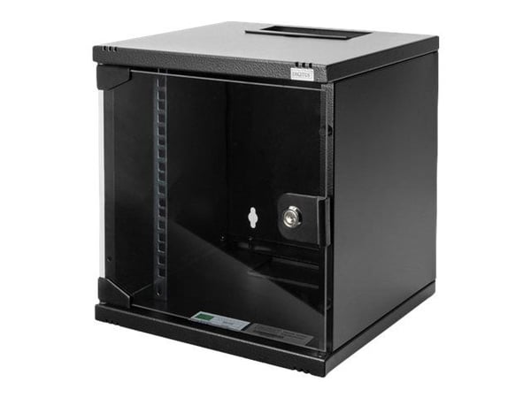 Digitus - Skåp - väggmontering - svart, RAL 9005 - 6U - 10"