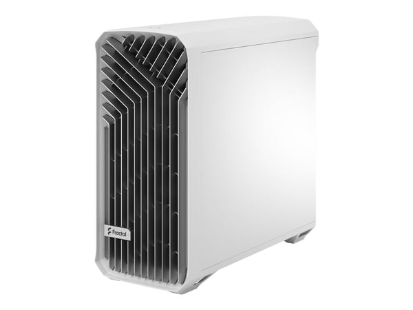 Fractal Design Torrent - Tower - utvidet ATX (E-ATX) - sidepanel med vindu (herdet glass) - ingen strømforsyning (ATX) - hvit - USB/lyd