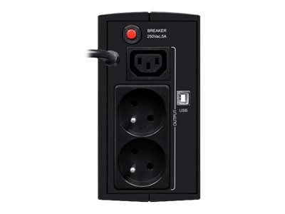 EVER DUO 550 PL AVR USB - UPS - AC 230 V - 330 watt - 550 VA - enkeltfase - 5 Ah - USB - utgangskontakter: 3