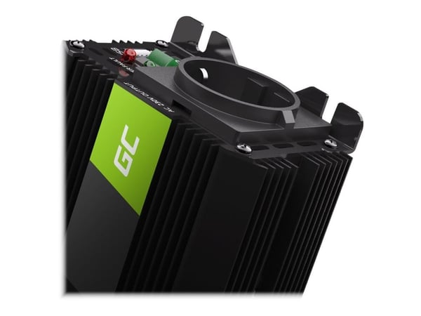 Green Cell PRO - DC til AC-omformer - DC 12 V - 300 Watt - utgangskontakter: 1 - svart