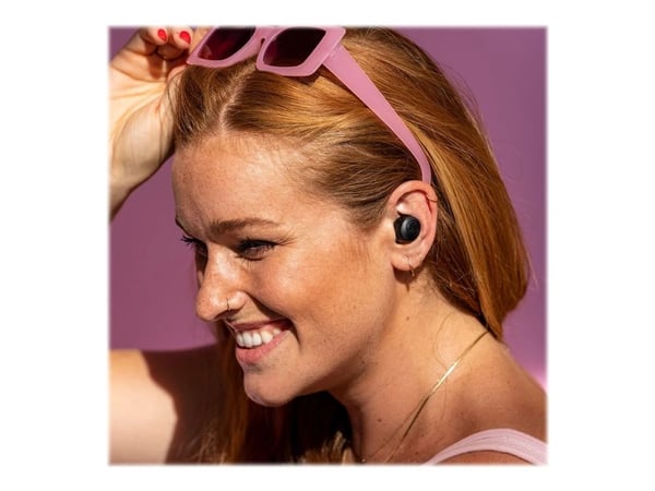 JLab Audio Go Air POP - True wireless-hodetelefoner med mikrofon - i øret - Bluetooth - svart