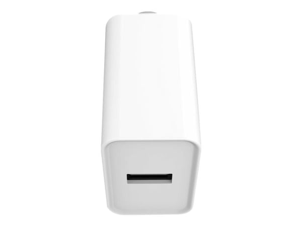 eSTUFF Home Charger - Strømadapter - 12 watt - 2.4 A (USB) - matt hvit - USA