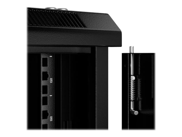Netrack - Rack skap - veggmonterbar - svart - 9U - 19"