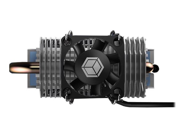 ICY BOX IB-M2HSF-705 - Fast tilstands-stasjonskjøler - M.2 Card - DC 12 V - sølv