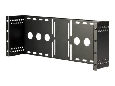 Startech 4U Universal VESA LCD Monitor Mounting Bracket for 19-inch Rack or Cabinet - TAA Compliant - Cold-Pressed Steel Bracket (RKLCDBK) - Monter...