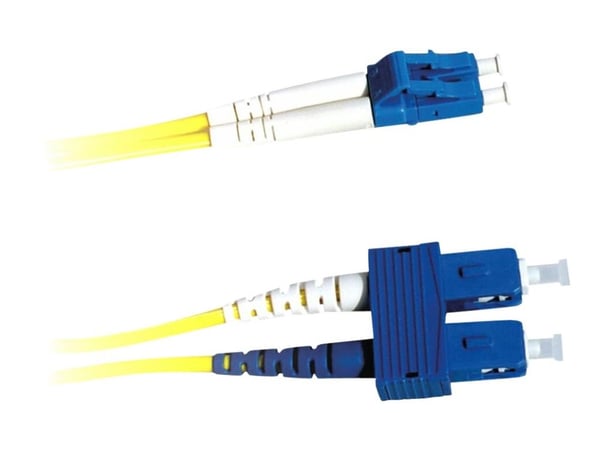 Lanview - Koblingskabel - LC/UPC-enkeltmodus (hann) til SC/UPC-enkeltmodus (hann) - 10 m - 2 mm - fiberoptisk - dupleks - 9 / 125 micron - OS2 - ha...