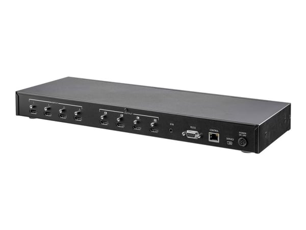 StarTech.com 4x4 HDMI-matrisesvitsj med lyd- og Ethernet-kontroll - 4K 60Hz - HDMI-svitsj - Kan monteres i rack (VS424HD4K60) - Video/lydbryter - D...