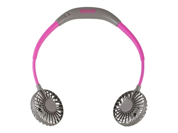 UNOLD Breezy - Kjølevifte - over nakken - USB - anthracite/purple