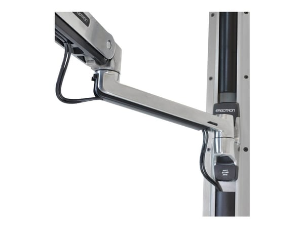 Ergotron LX - Monteringssett (sitte-stå-arm, utvidelse, sokkel, tastaturbakke, utrekkbart musebrett, håndleddsstøtte, musholder) - for tastatur / m...