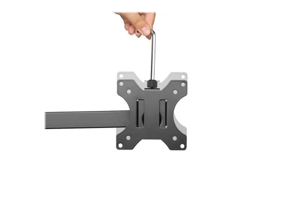 Neomounts FPMA-D550DD3 - Stativ - full bevegelse - for 3 skjermer - svart - skjermstørrelse: 13"-27" - skrivebord