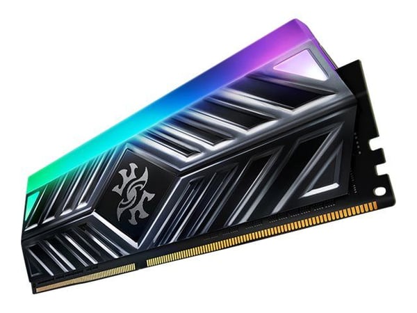 XPG SPECTRIX D41 - DDR4 - modul - 8 GB - DIMM 288-pin - 3200 MHz / PC4-25600 - CL16 - ej buffrad - icke ECC - volframgrå
