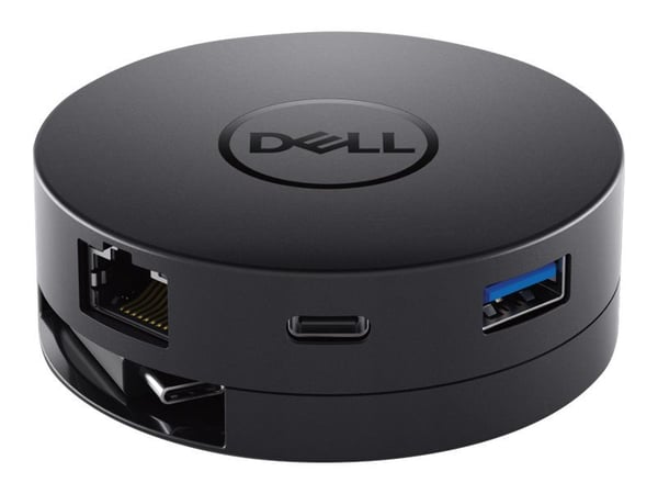 DELL DA300, Kabel, USB 3.0 (3.1 Gen 1) Type-C, USB Type-A, 10,100,1000 Mbit/s, Svart, Dell