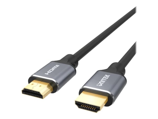 UNITEK C139W HDMI-kaapeli 3 m HDMI Type A (Standard) Musta, Harmaa