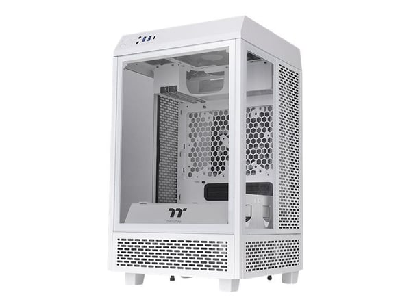 Thermaltake The Tower 100 Snow - Tower - mini-ITX - sidepanel med vindu (herdet glass) - ingen strømforsyning (PS/2) - USB/lyd
