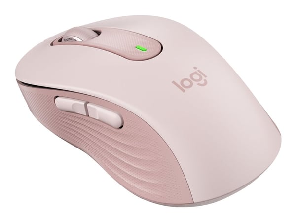 Logitech Signature M650 - Mus - optisk - 5 knapper - trådløs - 2.4 GHz, Bluetooth - Logitech Logi Bolt USB-mottaker - rosa