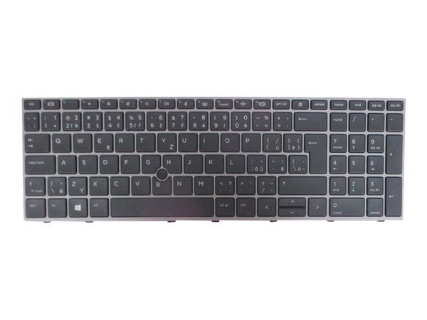 HP - Erstatningstastatur for bærbar PC - med pekepinne, ClickPad - bakbelysning - Tsjekkisk/slovakisk - for ZBook Fury 15 G7 Mobile Workstation, 15...