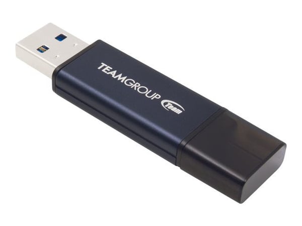 Team C211 - USB flash-enhet - 128 GB - USB 3.2 Gen 1 - blå, grå