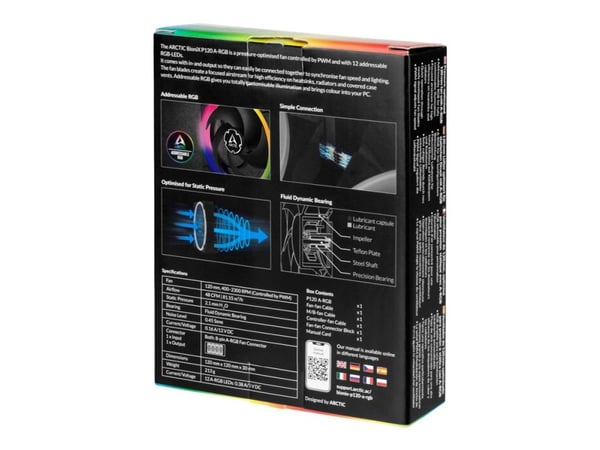 ARCTIC BioniX P120 A-RGB - Innsats med vifte - 120 mm