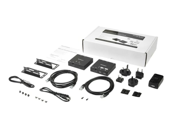 StarTech.com ST121USBHD, AV-lähetin ja -vastaanotin, 50 m, Langallinen, Musta