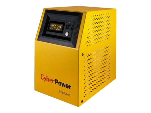 CyberPower CPS1000E - UPS - AC 220/230/240 V - 700 watt - 1000 VA - uten batteri - utgangskontakter: 2 - gul