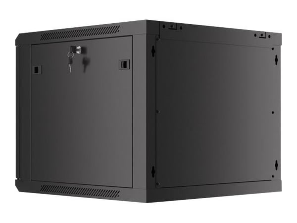 Lanberg WF01-6609-00B - Rack skap - veggmonterbar - svart, RAL 9004 - 9U - 19"