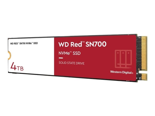 Western Digital WD Red SN700, 4000 GB, M.2, 3400 MB/s, 8 Gbit/s